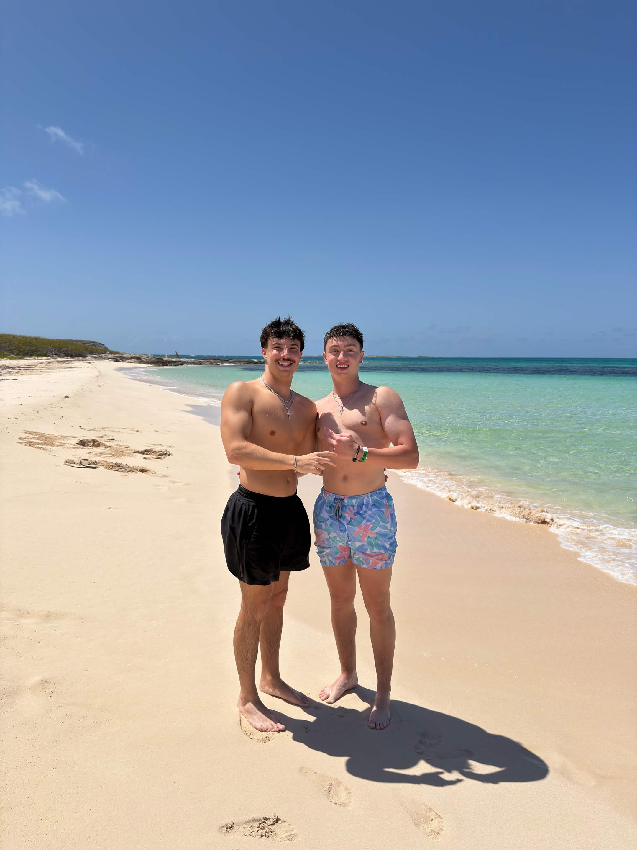 Joe Brennan on the beach