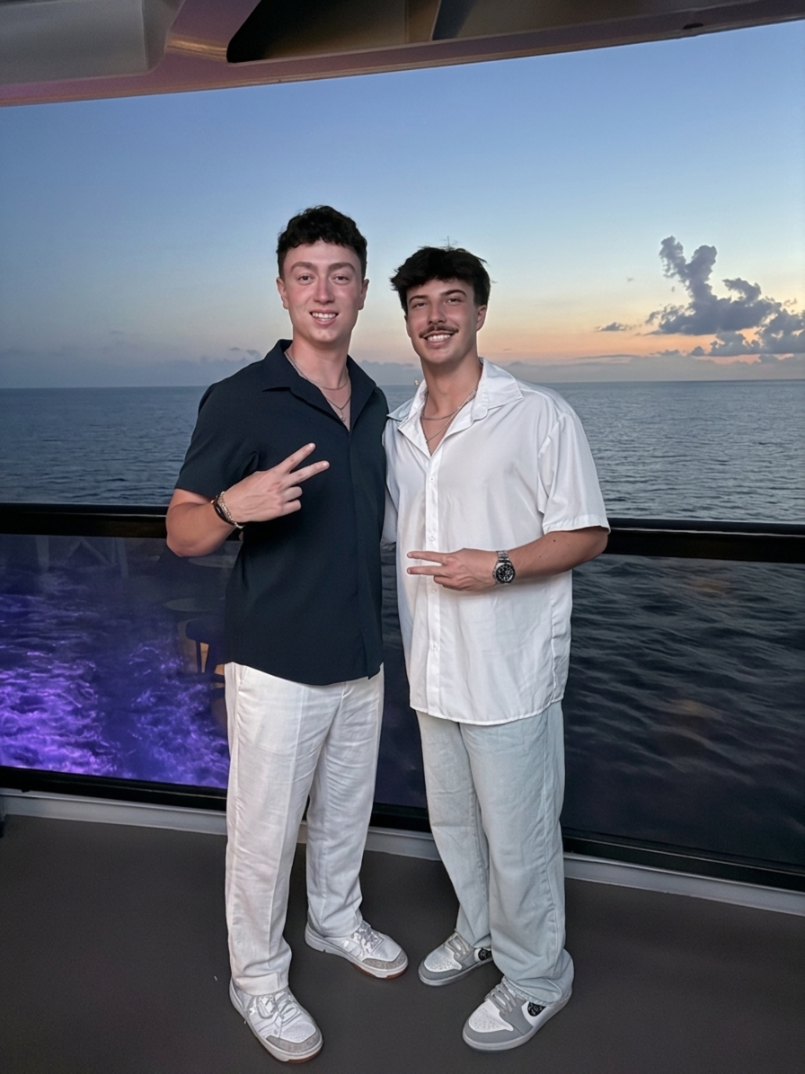 Joe Brennan on a cruise ship