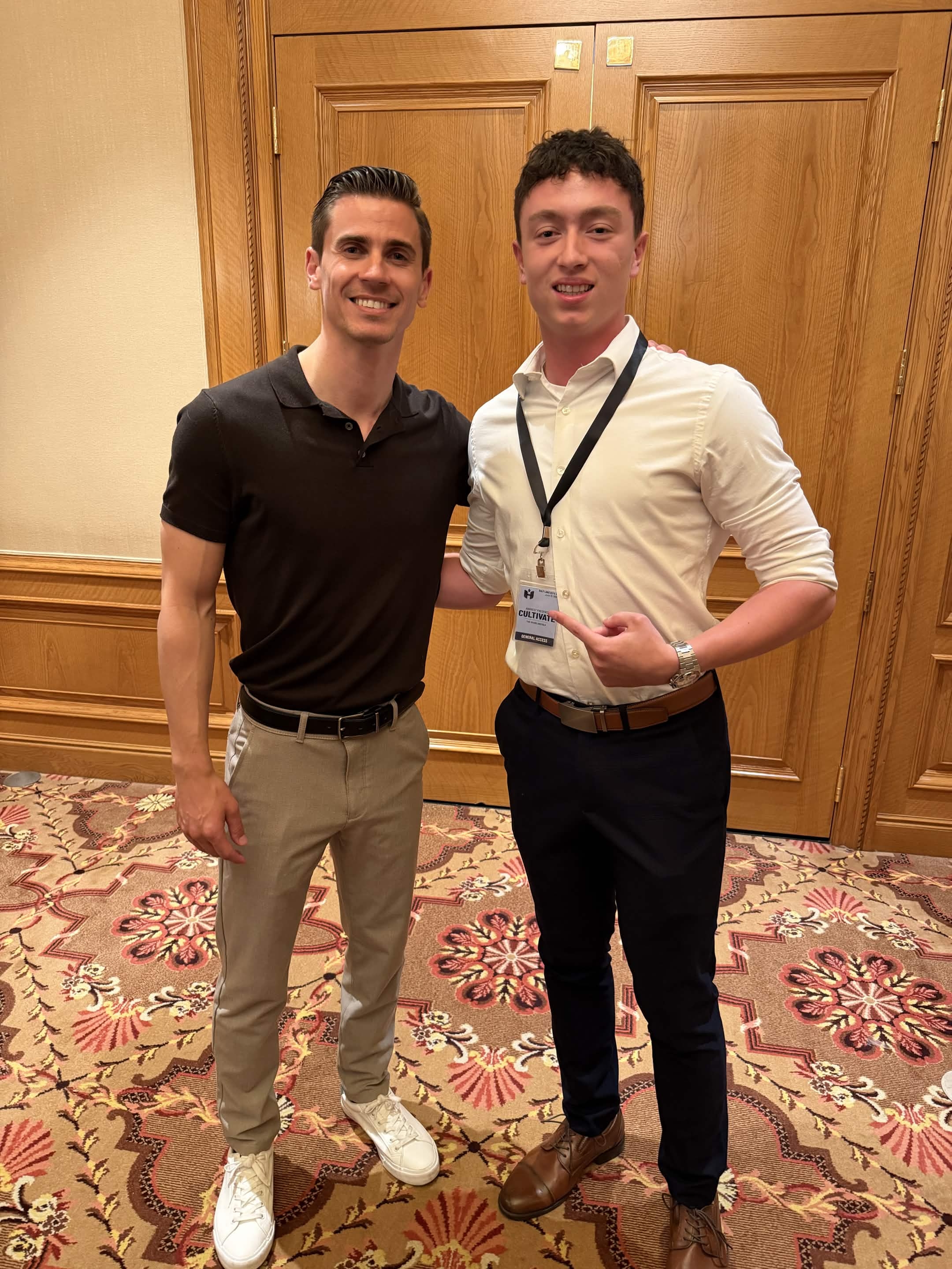 Joe Brennan with Grant Mittelweir