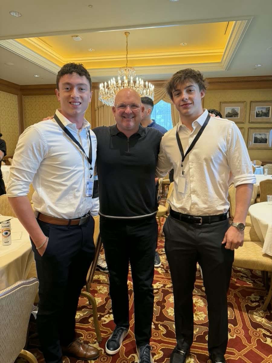 Joe Brennan with Vic Keller and Lucas Quick